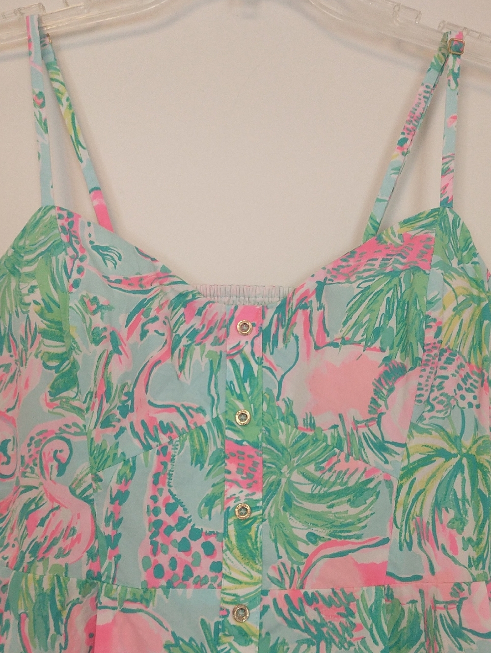 Lilly Pulitzer Sweetheart Neck Smocked Bodice Sundress Size 6 - Picture 2 of 11